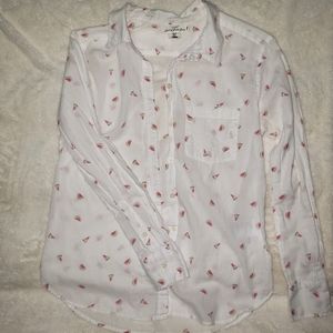 H&M White Longsleeves Blouse
